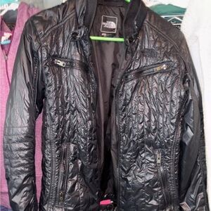 The North Face Black Bomber Jacket Sleek Design